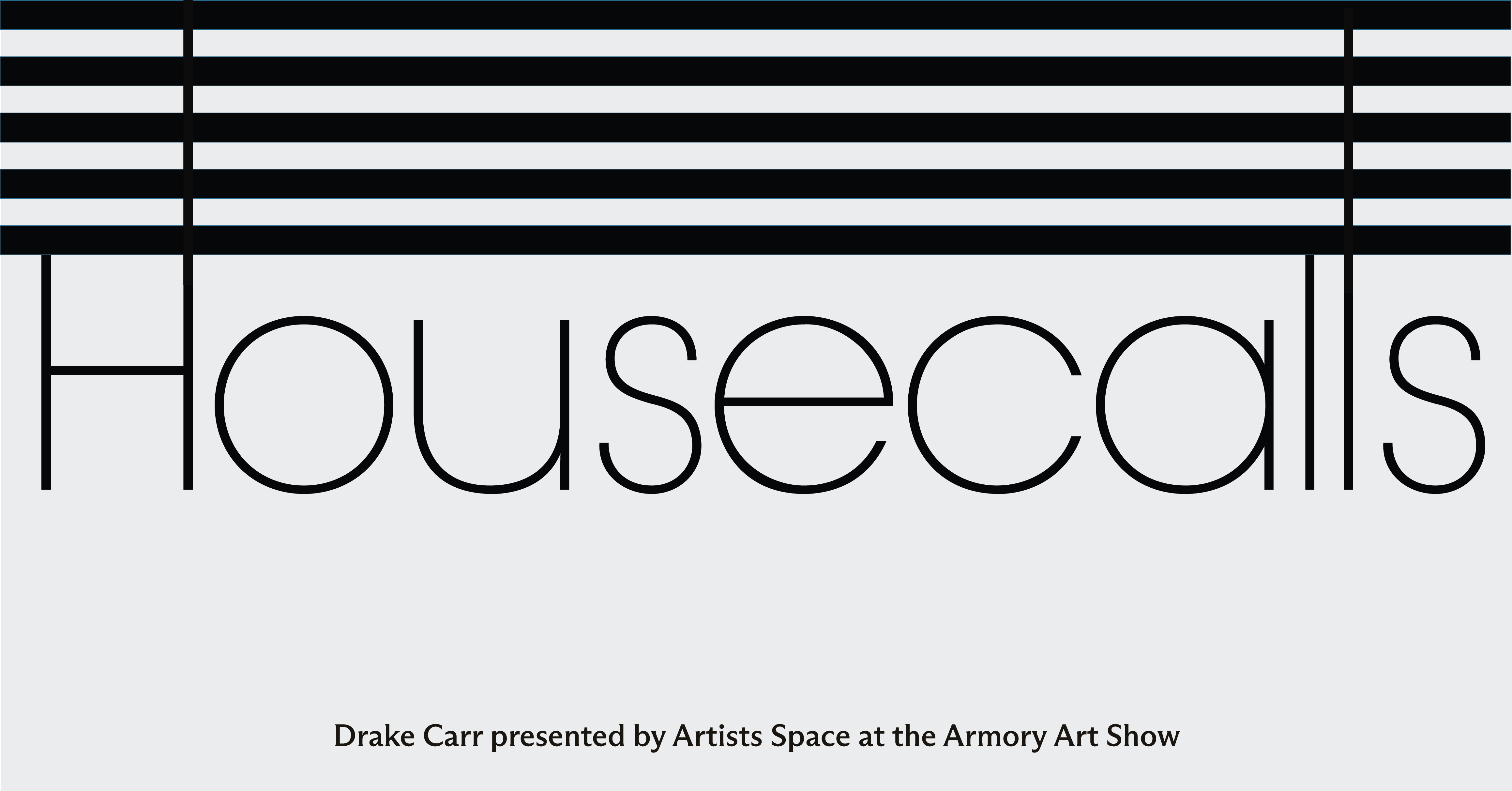 Graphic image with five horizontal black bands going across the top, against an off-white background. In large font across the center is text that reads 