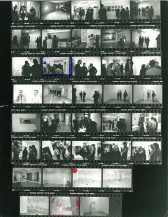 Contact sheet of installation images taken during exhibition opening.