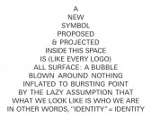 A simple graphic of words forming the shape of a triangle reads, 