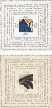 Two panels of square images, of which are surrounded by text within sections.