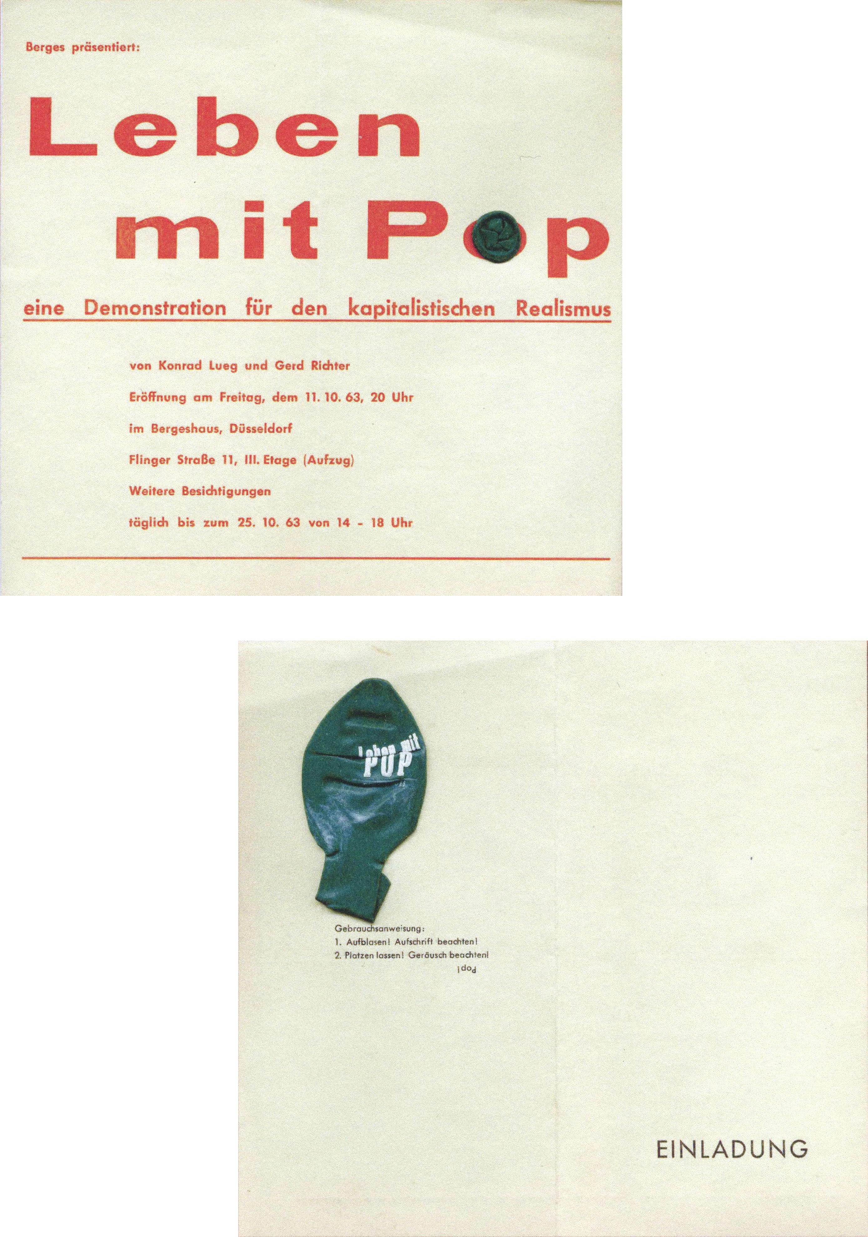 Two square images of paper. Top reads, 