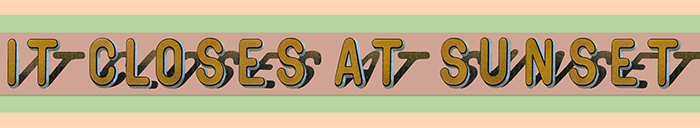 A text banner with a warm pastel yellow and green border, which reads 
