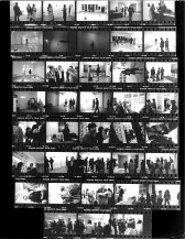 Contact sheet of installation images taken during exhibition opening.