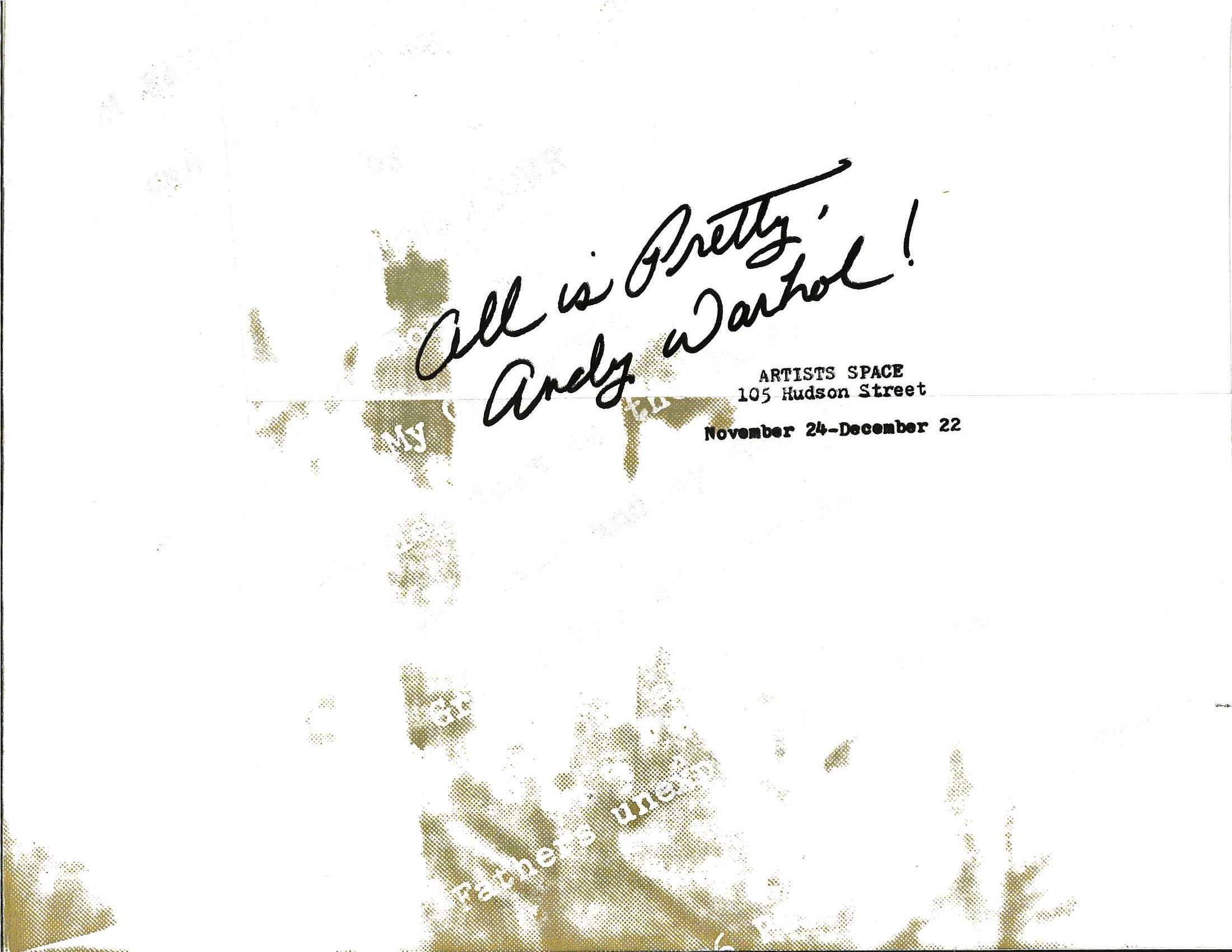 Photocopied envelope. In the center, 