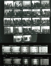 Contact sheet of photos from the opening reception of the exhibition.
