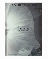 Book cover featuring a grainy close-up image of a flower. Black text across the center of the cover reads 