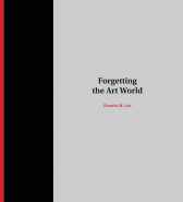 A white book cover with a narrow column of red and wider column of black on the left side. It is titled, 