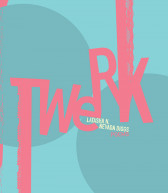 A book cover design featuring large pink text that reads, 