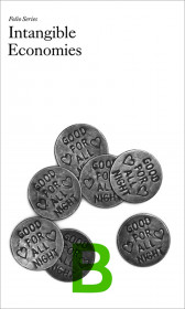 A white book cover depicting silver coins with the text 