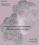 Digitally manipulated image of a cypress knee on a pink background. In the top left corner, 