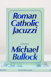 A blue and teal book cover depicting the title and author against a flat background.