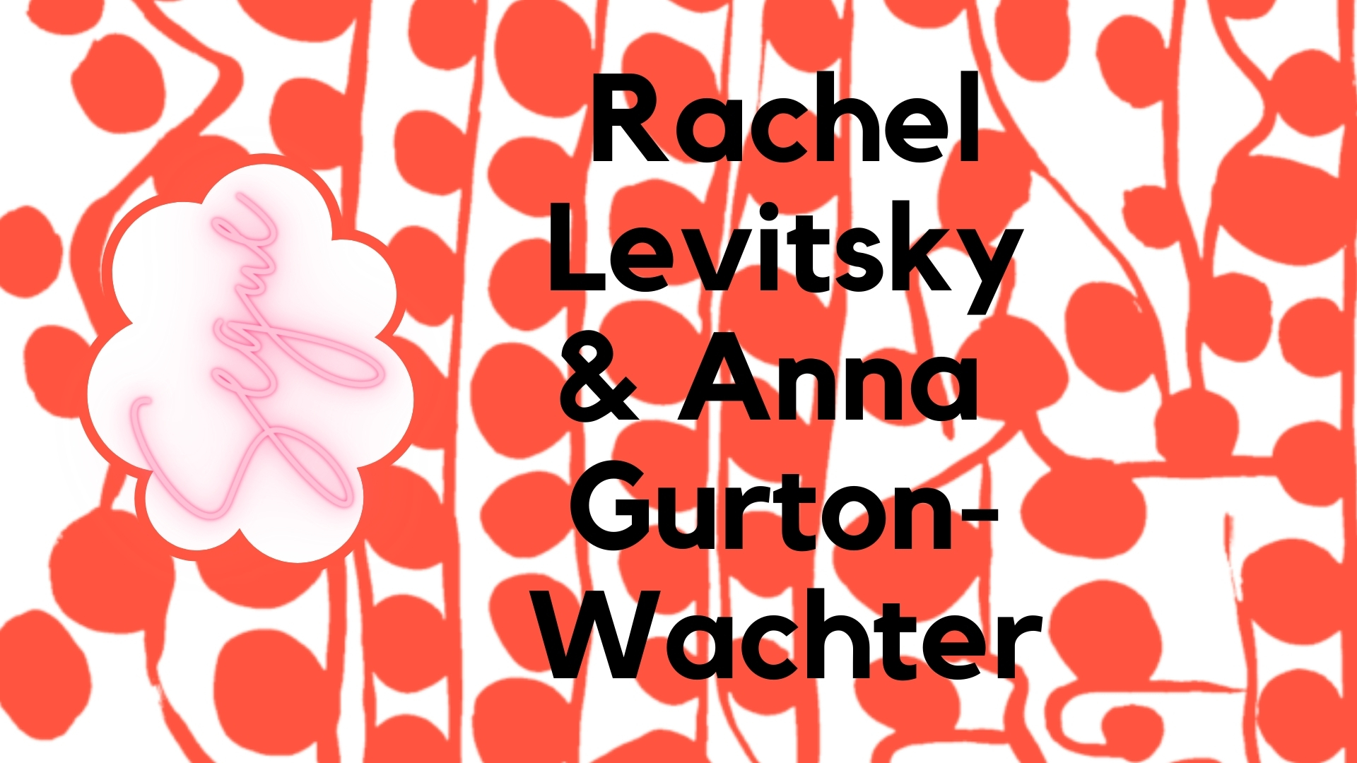 A horizontal white background with red lines and circular shapes. There is a cloud-like vertical shape on the left side of the image that houses the title, 