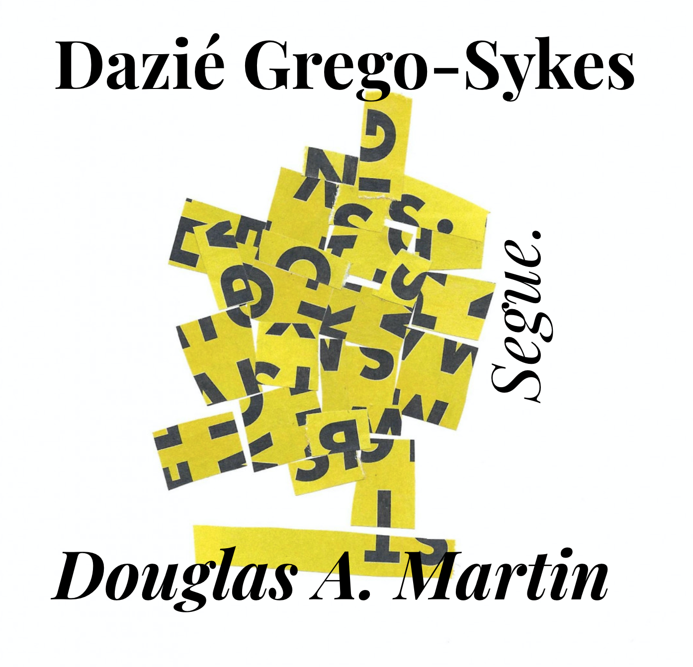 Yellow rectangles with cropped black text are arranged haphardly on a white background. Black text over the top and bottom of the image reads 