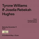 Black text overlays a mauve background. The top left corner reads: 